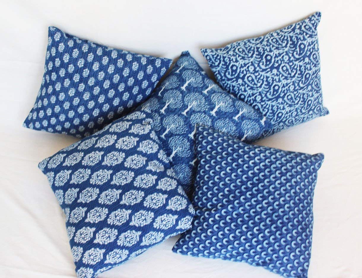 Block Print Cushion Cover
