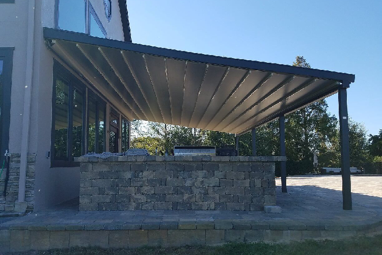 pergola with canopy