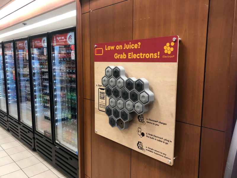 commercial charging station for phones