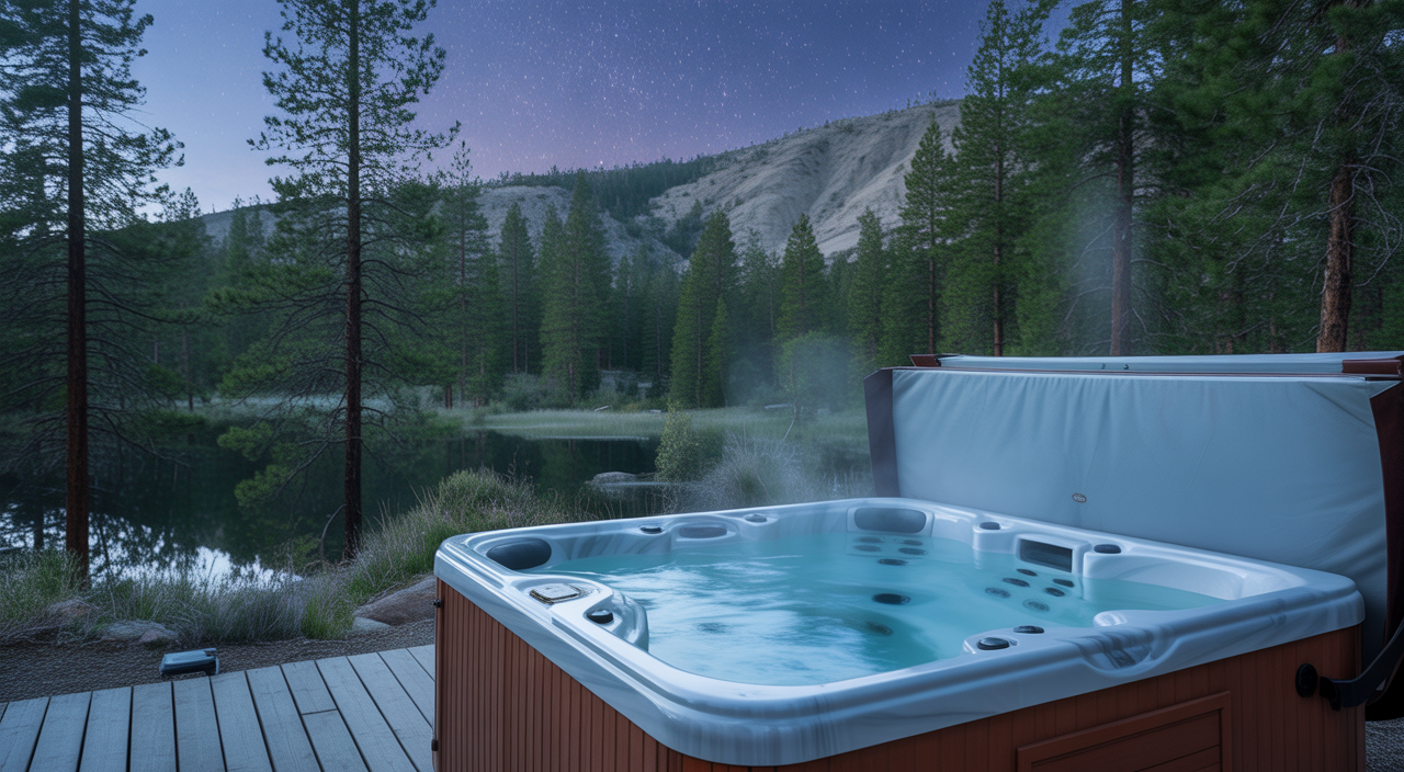 A cozy Big Bear Lake cabin with a hot tub, perfect for a romantic couple's getaway.