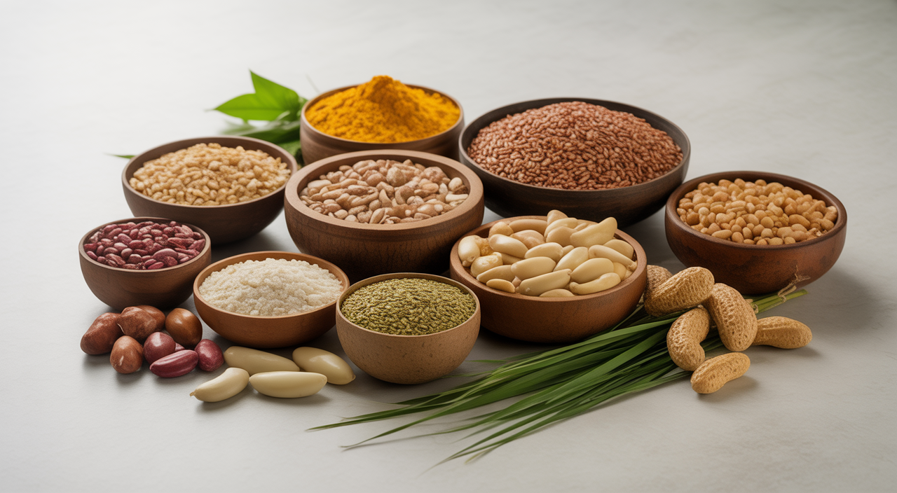 Assortment of traditional Telugu snacks made with clean, healthy ingredients and free from palm oil.