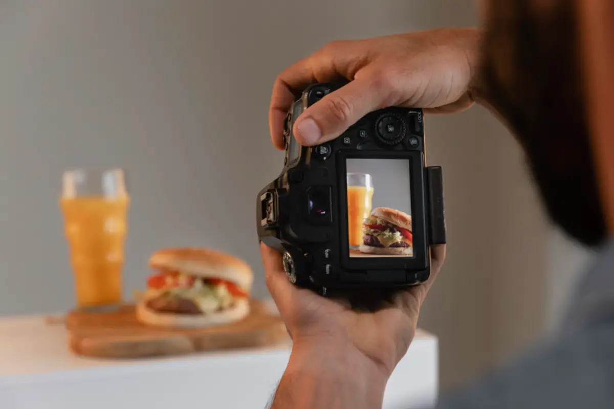 product photography with camera studio